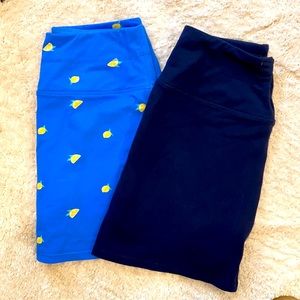 Skorts Bundle!▪️Navy & Light Blue with 🍋 print